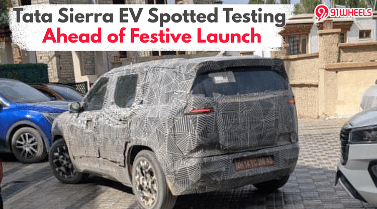 Production-Ready Tata Sierra EV Spotted During Cold-Weather Testing Ahead of Festive Launch