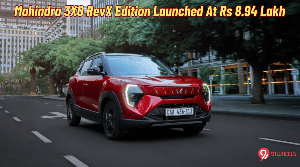 Mahindra XUV 3XO RevX Edition Launched At Rs 8.94 Lakh Mahindra XUV 3XO RevX Edition Launched At Rs 8.94 Lakh