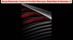 Norton Motorcycles Teases Its First New Motorcycle, Global Debut On November 4!