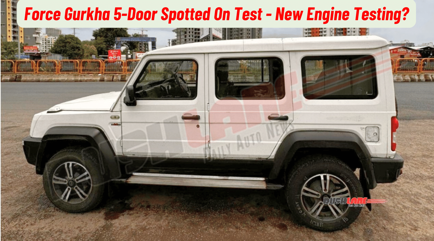 Force Gurkha Spotted On Test Again - New Engine Testing?