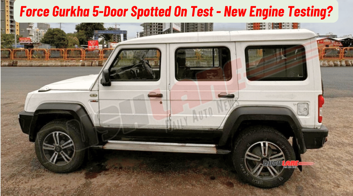 Force Gurkha Spotted On Test Again - New Engine Testing? Force Gurkha Spotted On Test Again - New Engine Testing?