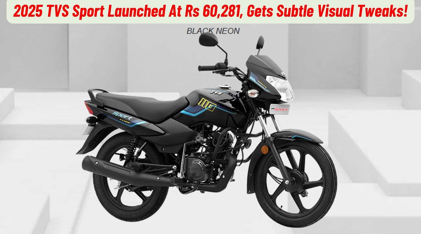 2025 TVS Sport Launched At Rs 60,281!