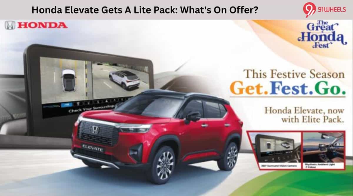 Honda Elevate Gets A Lite Pack: What's On Offer? Honda Elevate Gets A Lite Pack: What's On Offer?