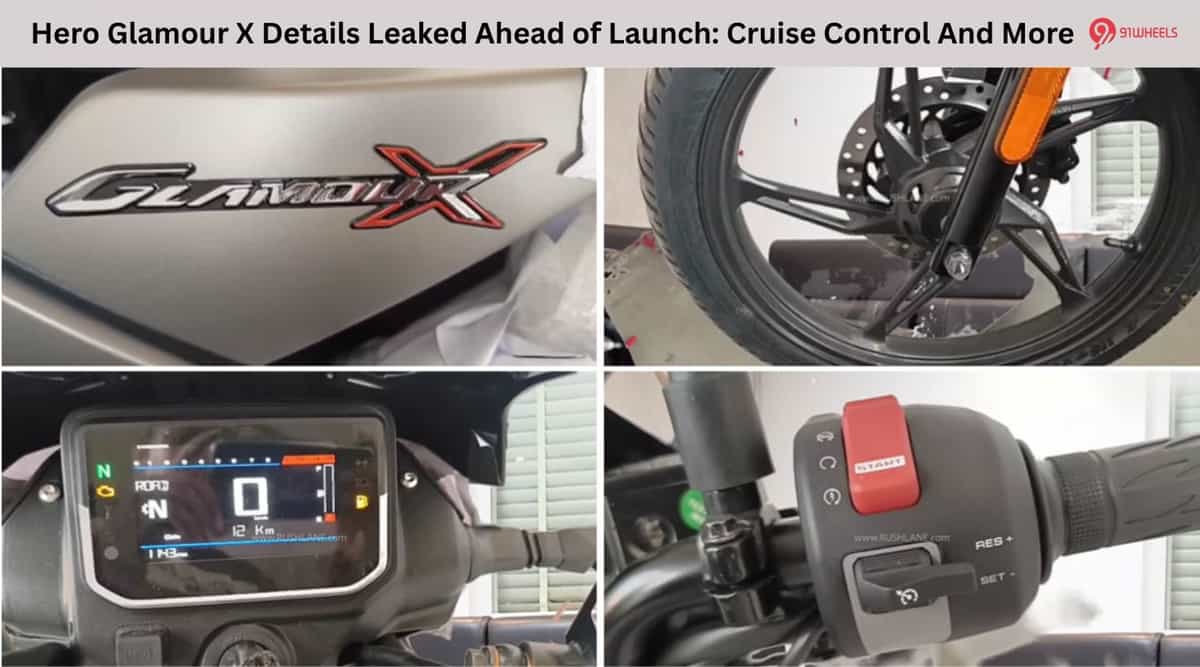 Hero Glamour X Details Leaked Ahead of Launch: Cruise Control And More Hero Glamour X Details Leaked Ahead of Launch: Cruise Control And More