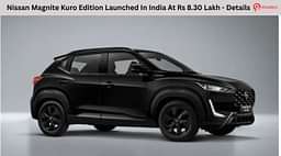 Nissan Magnite Kuro Edition Launched In India At Rs 8.30 Lakh - Details