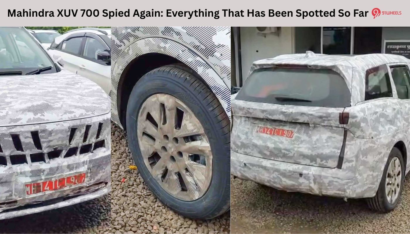 Mahindra XUV 700 Spied Again: Everything That Has Been Spotted So Far