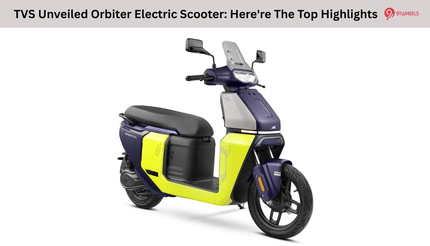 TVS Unveiled Orbiter Electric Scooter: Here're The Top Highlights TVS Unveiled Orbiter Electric Scooter: Here're The Top Highlights