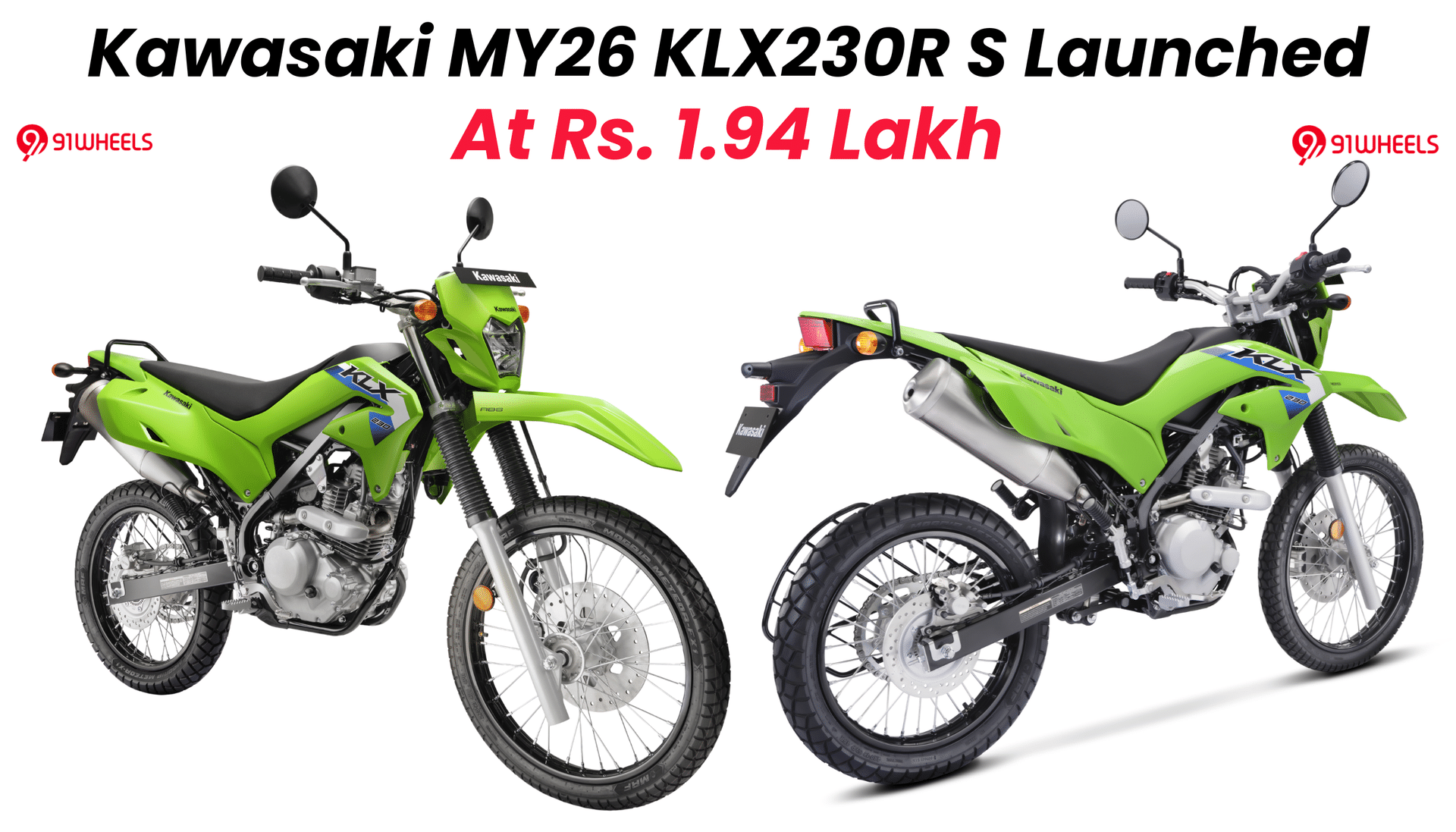 Kawasaki MY26 KLX230R S Launched At Rs. 1.94 Lakh (Ex-sh): Check Details