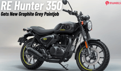 Royal Enfield Hunter 350 Gets New Graphite Grey Paint Job