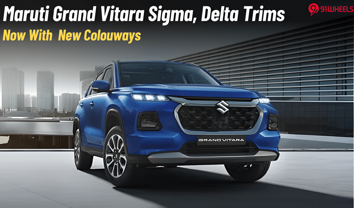 Maruti Grand Vitara Sigma, Delta Variants Get New Colour Options Maruti Grand Vitara Sigma, Delta Variants Get New Colour Options