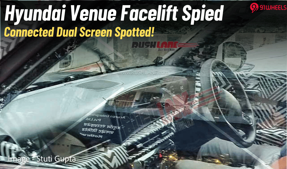 New Hyundai Venue Interior Spied With New Details- Curved Connected Display! New Hyundai Venue Interior Spied With New Details- Curved Connected Display!