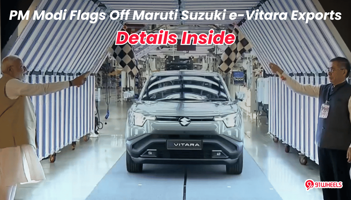 PM Modi Flags Off Maruti Suzuki e-Vitara Exports: Here's the Future Plan! PM Modi Flags Off Maruti Suzuki e-Vitara Exports: Here's the Future Plan!