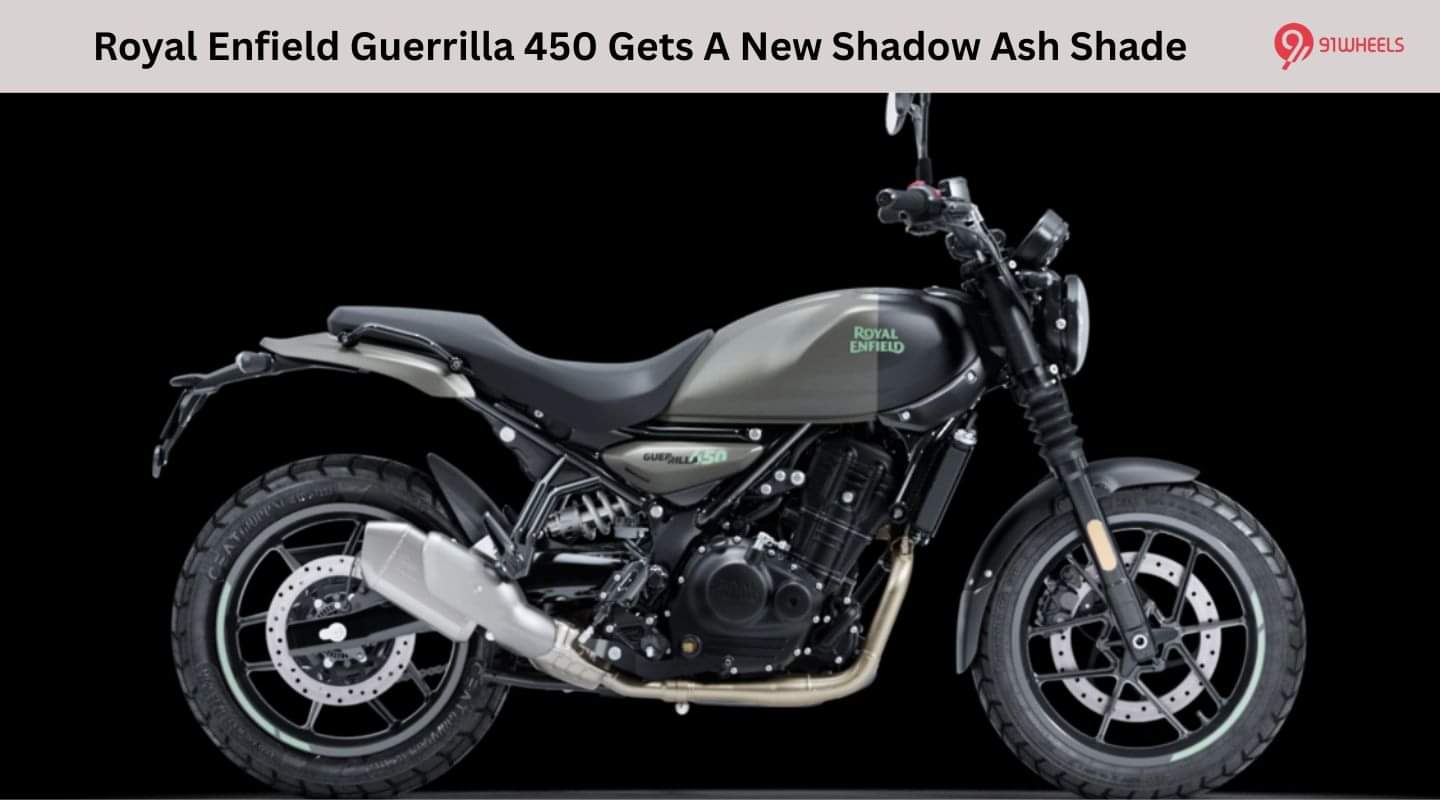 Royal Enfield Guerrilla 450 Gets A New Shadow Ash Shade Royal Enfield Guerrilla 450 Gets A New Shadow Ash Shade