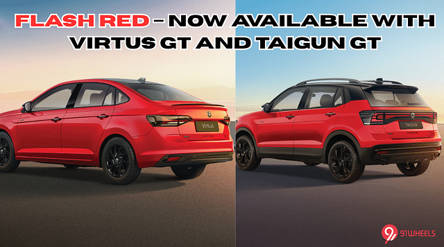 Volkswagen Virtus And Taigun GT Recieves A New Flash Red Colour