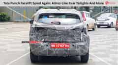 Tata Punch Facelift Spied Again: Altroz-Like Rear Tailights And More