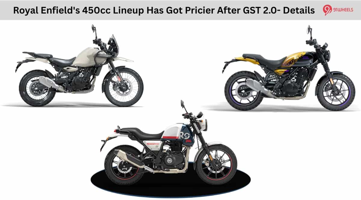Royal Enfield's 450cc Lineup Has Got Pricier After GST 2.0- Details Royal Enfield's 450cc Lineup Has Got Pricier After GST 2.0- Details