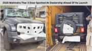 2025 Mahindra Thar 3 Door Spotted At Dealership Ahead Of Its Launch