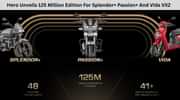 Hero Unveils 125 Million Edition For Splendor+ Passion+ And Vida VX2