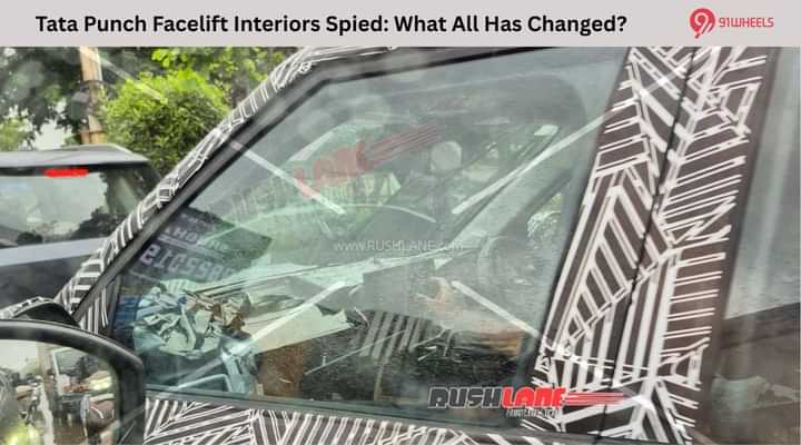 Tata Punch Facelift Interiors Spied: What All Has Changed?