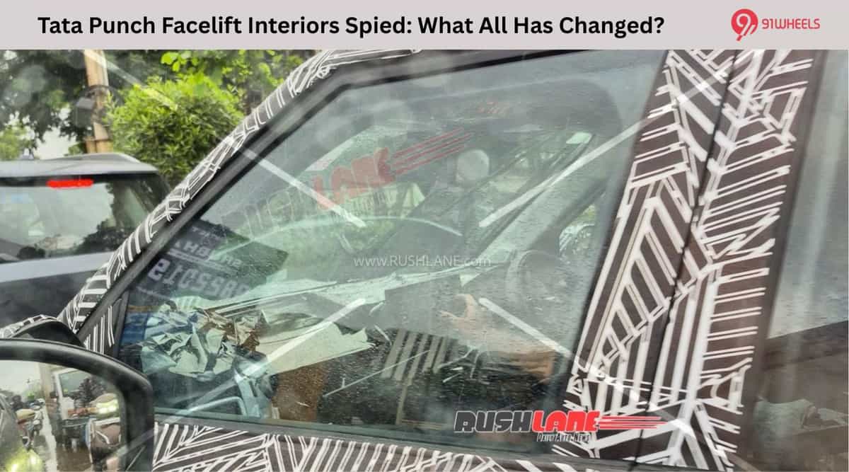 Tata Punch Facelift Interiors Spied: What All Has Changed? Tata Punch Facelift Interiors Spied: What All Has Changed?