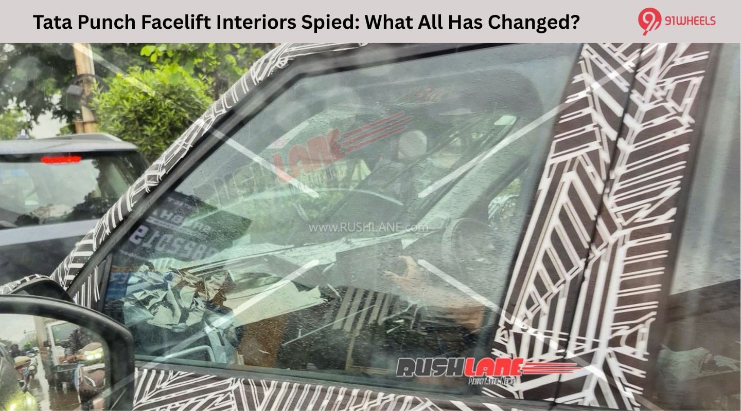 Tata Punch Facelift Interiors Spied: What All Has Changed? Tata Punch Facelift Interiors Spied: What All Has Changed?