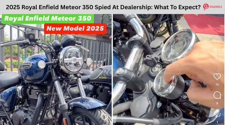 2025 Royal Enfield Meteor 350 Spied At Dealership: What To Expect?