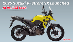 2025 Suzuki V-Strom SX Launched At Rs. 1.98 Lakh; Gets New Colour Options