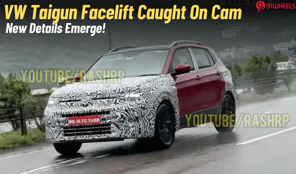 Volkswagen Taigun Facelift Spied Again: New Headlamps, ADAS, & More Volkswagen Taigun Facelift Spied Again: New Headlamps, ADAS, & More
