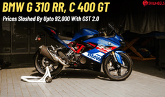 BMW G 310 RR & C 400 GT Prices Down By Upto Rs 92k- GST 2.0  Effect