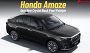 Honda Amaze Gets New Crystal Black Pearl Colour Option