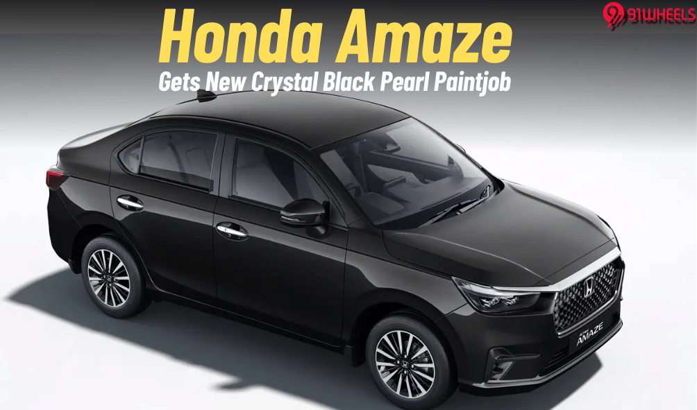 Honda Amaze Gets New Crystal Black Pearl Colour Option