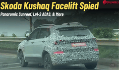Skoda Kushaq Facelift Spied: New Features, ADAS, & More Skoda Kushaq Facelift Spied: New Features, ADAS, & More