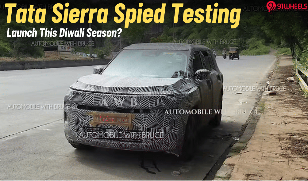 Tata Sierra Caught Testing Up Close: Launch This Festive Season?