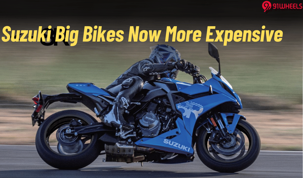 Suzuki Hayabusa, V-Strom 800DE, & GSX-8R Now Expensive By Upto Rs 1.16 Lakhs