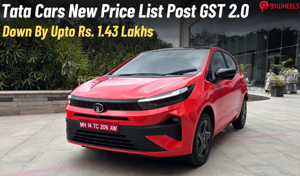 Tata Cars New Prices List After GST 2.0- Down By Upto Rs 1.43 Lakhs Tata Cars New Prices List After GST 2.0- Down By Upto Rs 1.43 Lakhs