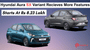 Hyundai Aura SX Variant Recieves More Features - Starts At Rs 8.23 Lakh