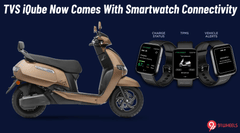 This TVS E-Scooter Becomes First EV To Feature Smartwatch Connectivity - Check Details! This TVS E-Scooter Becomes First EV To Feature Smartwatch Connectivity - Check Details!