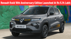 Renault Kwid 10th Anniversary Edition Launched At Rs 5.14 Lakh Renault Kwid 10th Anniversary Edition Launched At Rs 5.14 Lakh