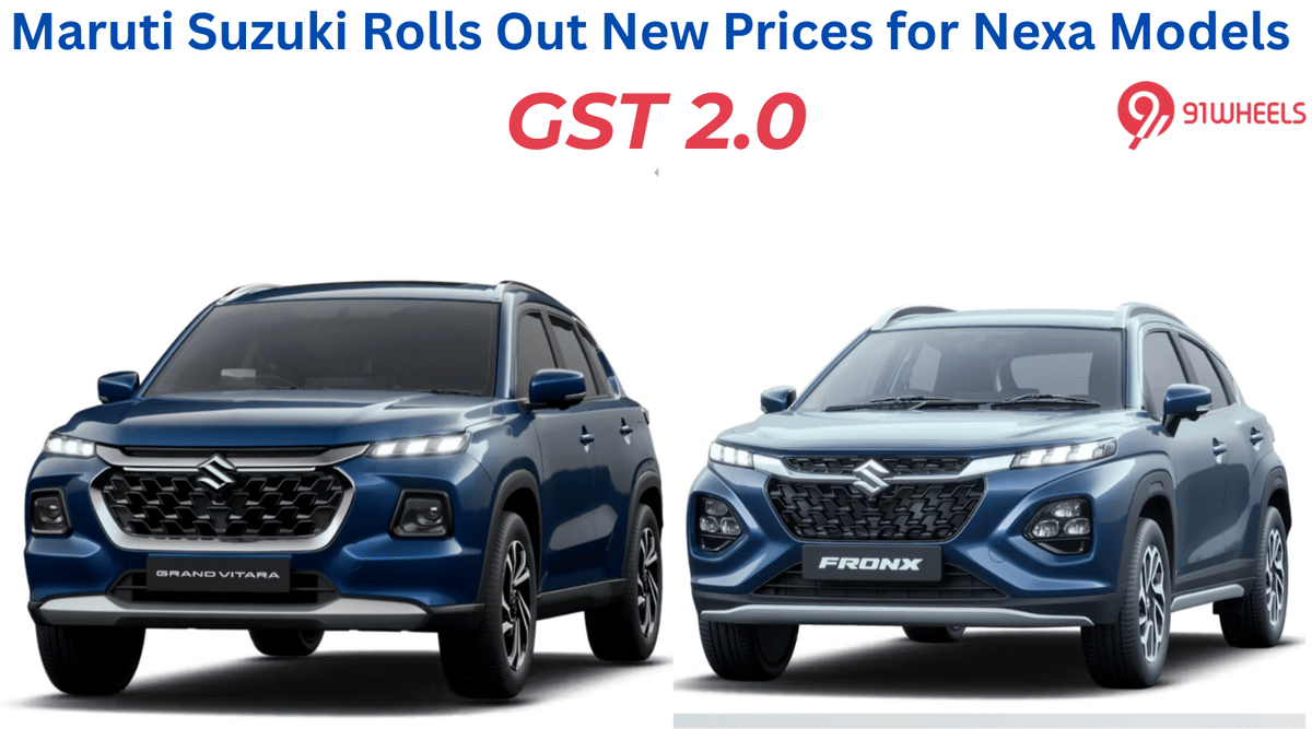 Maruti Suzuki Rolls Out New Prices for Nexa Models - GST 2.0 Maruti Suzuki Rolls Out New Prices for Nexa Models - GST 2.0