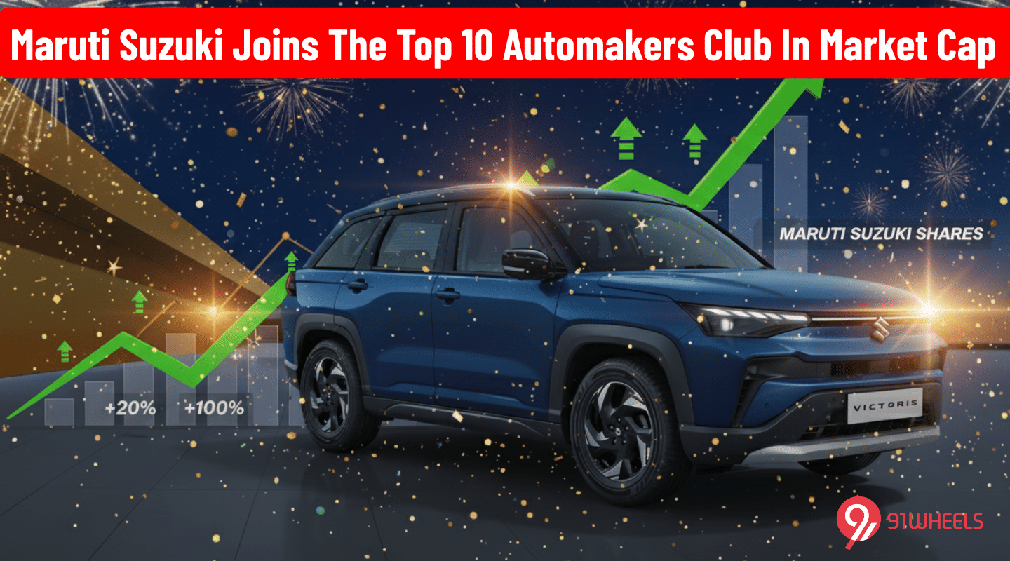 Maruti Suzuki Joins The Top 10 Automakers Club In Market Cap Maruti Suzuki Joins The Top 10 Automakers Club In Market Cap