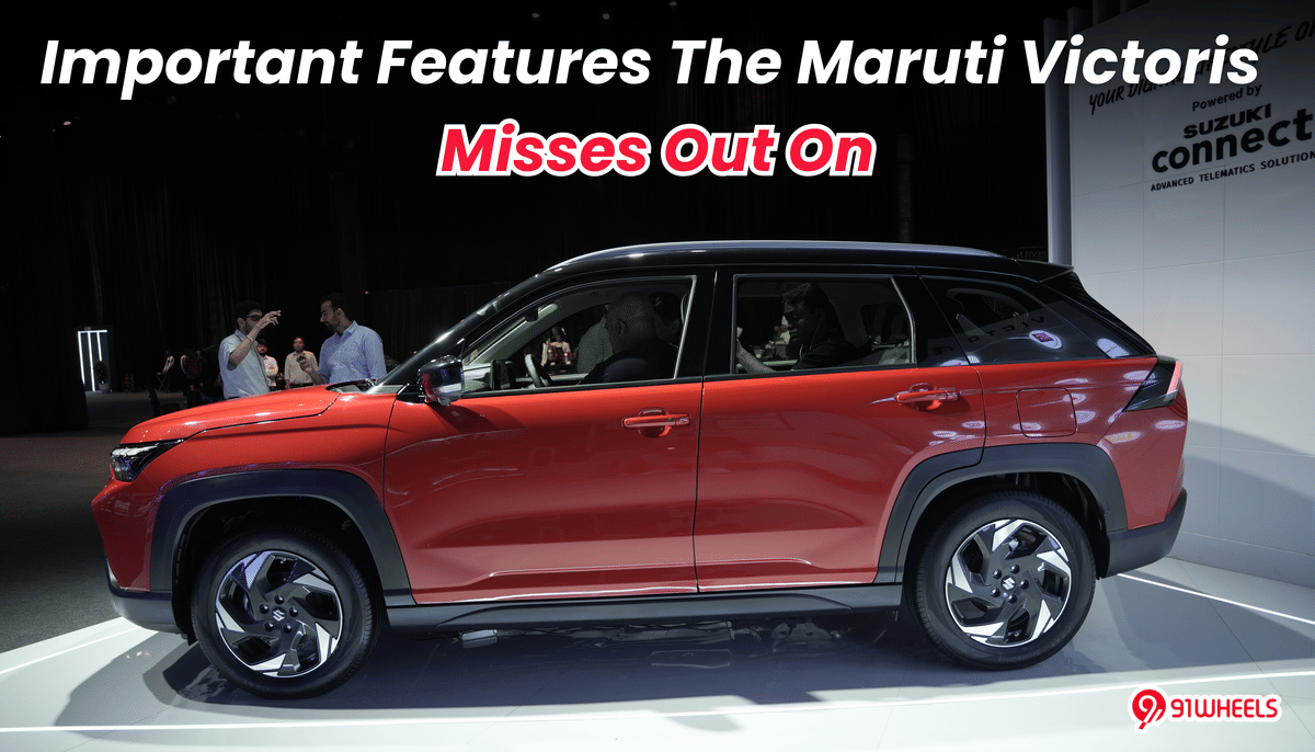 Important Features The Maruti Victoris Misses Out On Important Features The Maruti Victoris Misses Out On