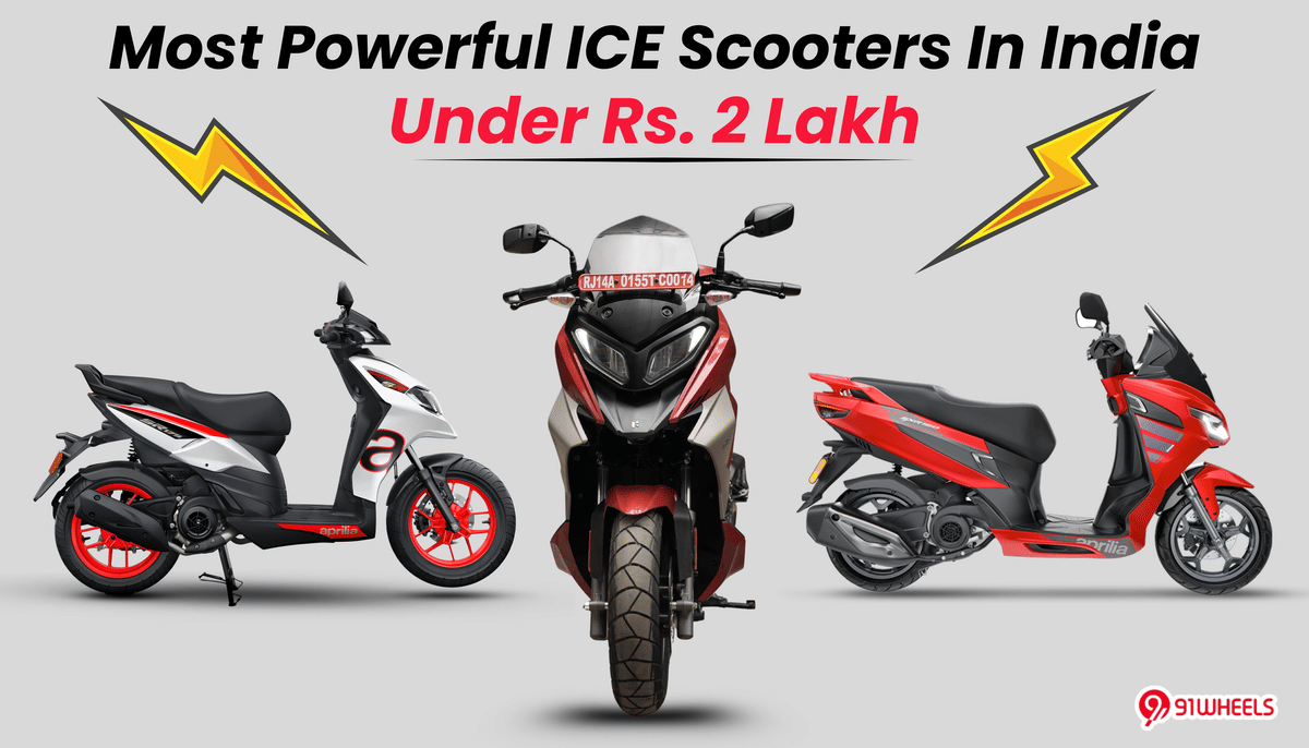 Most Powerful Petrol-Powered Scooters Under 2 Lakh (Ex-sh) in India Most Powerful Petrol-Powered Scooters Under 2 Lakh (Ex-sh) in India