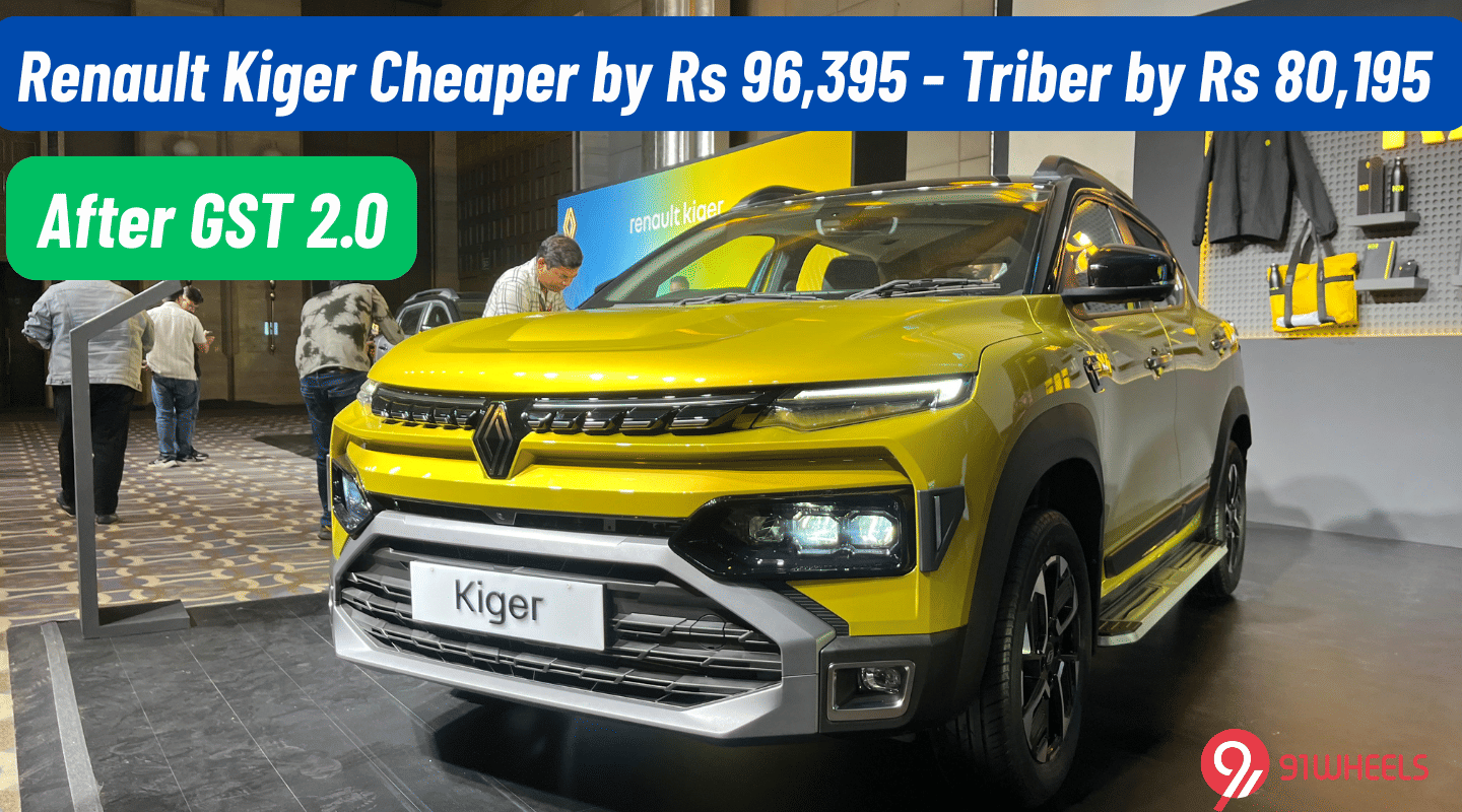 Renault Kiger Cheaper by Rs 96,395 - Triber by Rs 80,195 After GST 2.0 Renault Kiger Cheaper by Rs 96,395 - Triber by Rs 80,195 After GST 2.0