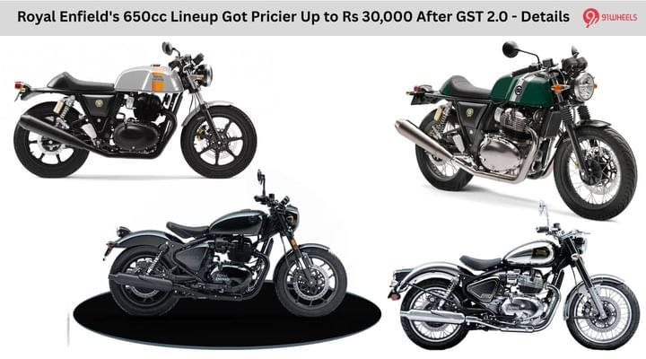 Royal Enfield's 650cc Lineup Got Pricier Up to Rs 30,000 After GST 2.0 - Details