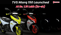 TVS Ntorq 150 Launched At Rs. 1.19 Lakh (Ex-sh): All Details Here TVS Ntorq 150 Launched At Rs. 1.19 Lakh (Ex-sh): All Details Here