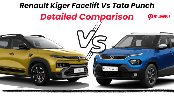 Renault Kiger Facelift Vs Tata Punch: Detailed Comparison