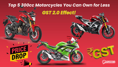 GST 2.0 Effect: Top 5 300cc Motorcycles You Can Own for Less