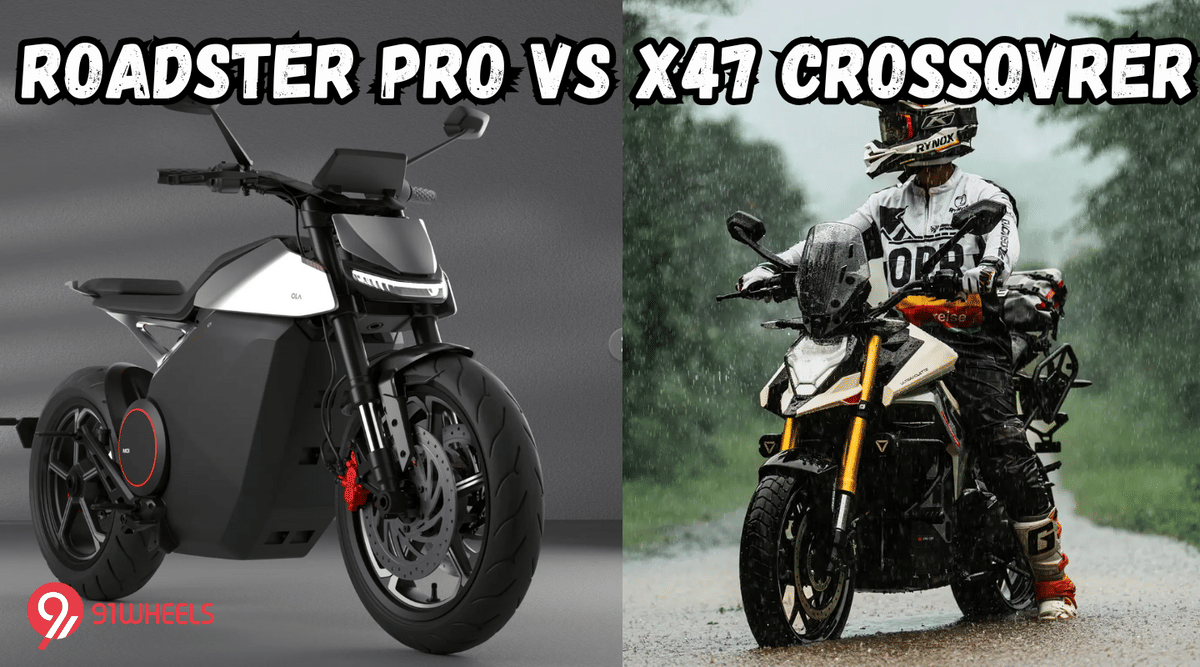 Ultraviolette X47 Crossover vs Ola Roadster Pro - Specs Comparison Ultraviolette X47 Crossover vs Ola Roadster Pro - Specs Comparison