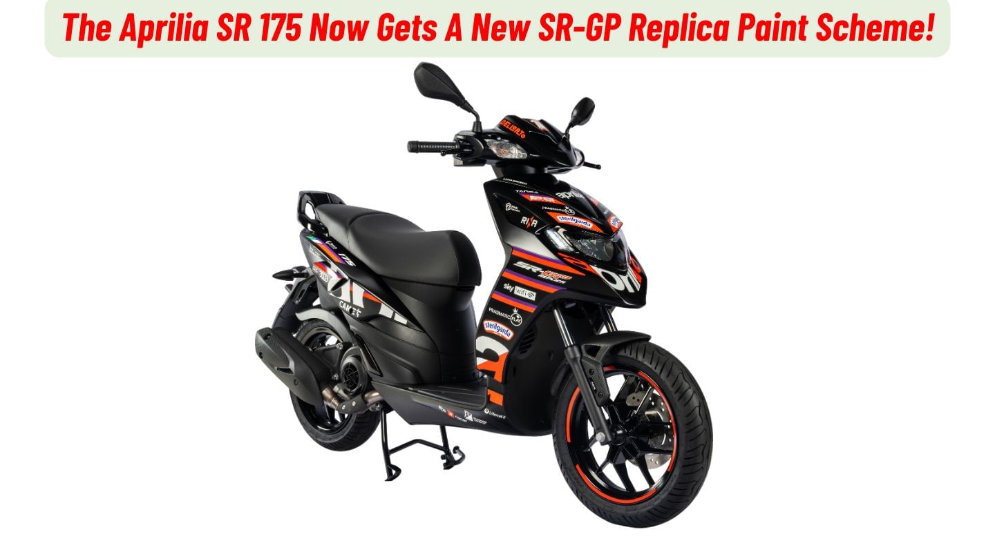 The Aprilia SR 175 Now Gets A New SR-GP Replica Paint Scheme The Aprilia SR 175 Now Gets A New SR-GP Replica Paint Scheme