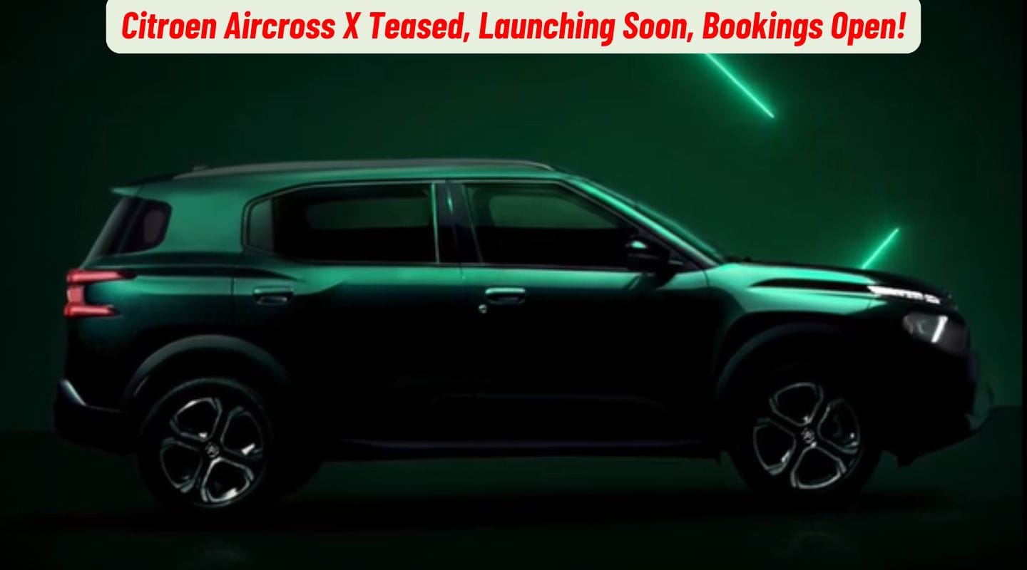 Citroen Aircross X Teased, Launching Soon, Bookings Open!